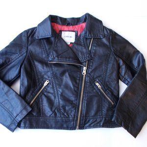 Cherokee Unisex Black Faux Leather Jacket Size XS